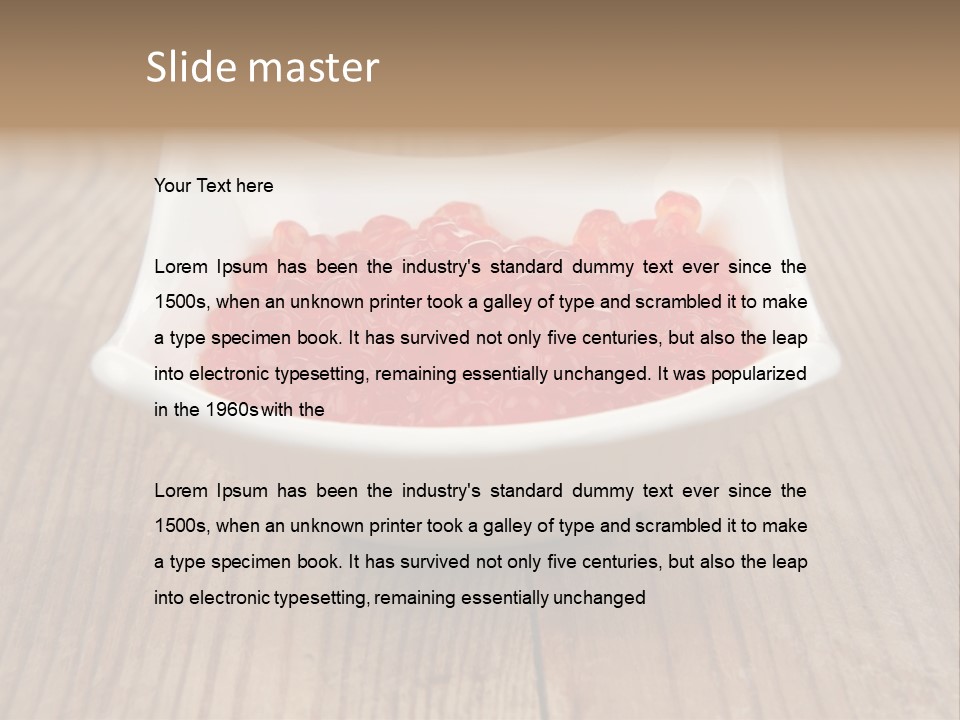 Tasty Fish Food PowerPoint Template