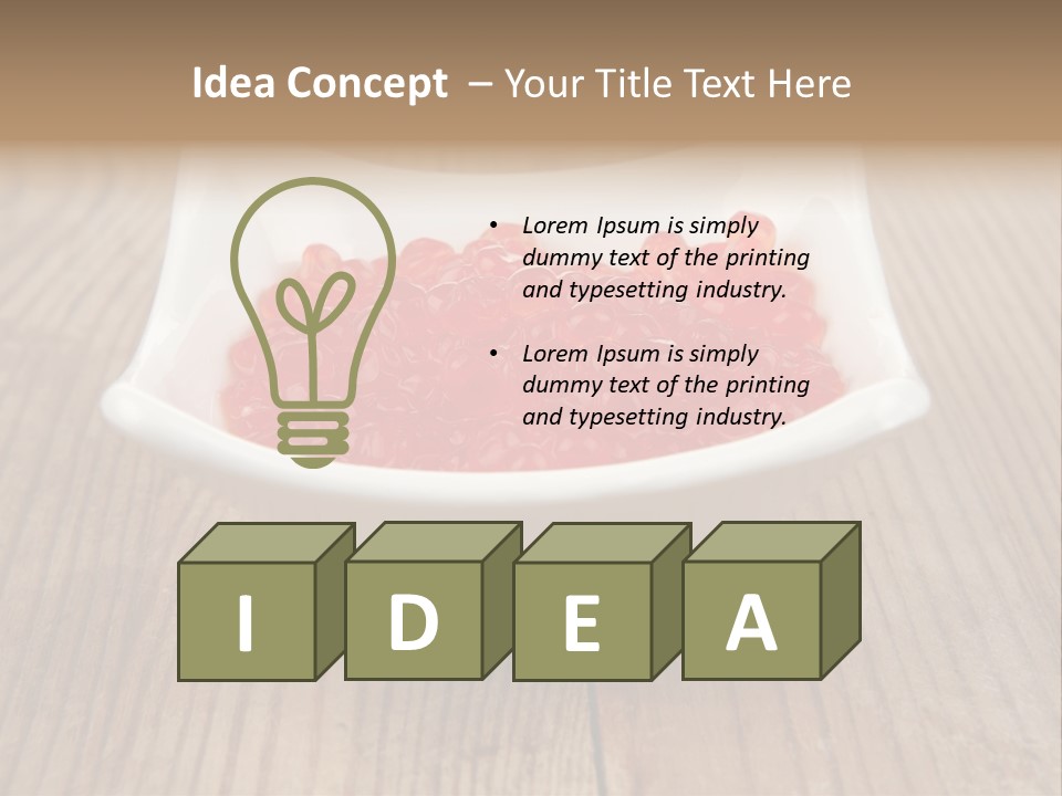 Tasty Fish Food PowerPoint Template