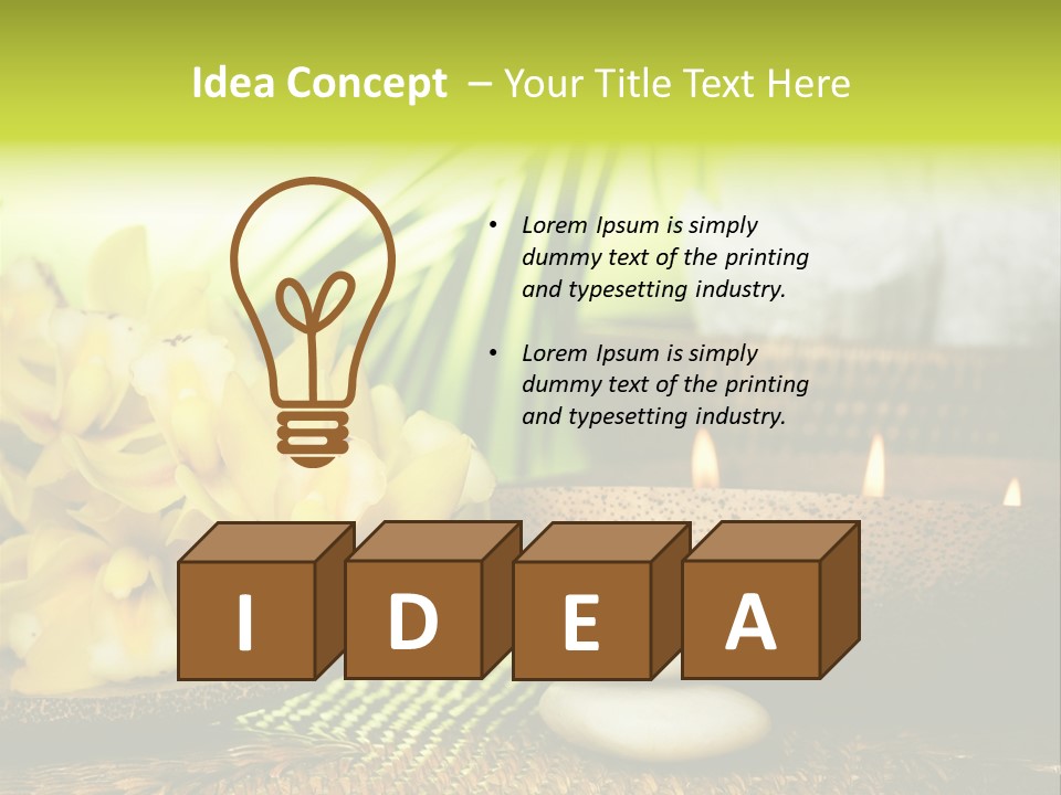 Outdoor Aroma Burning PowerPoint Template