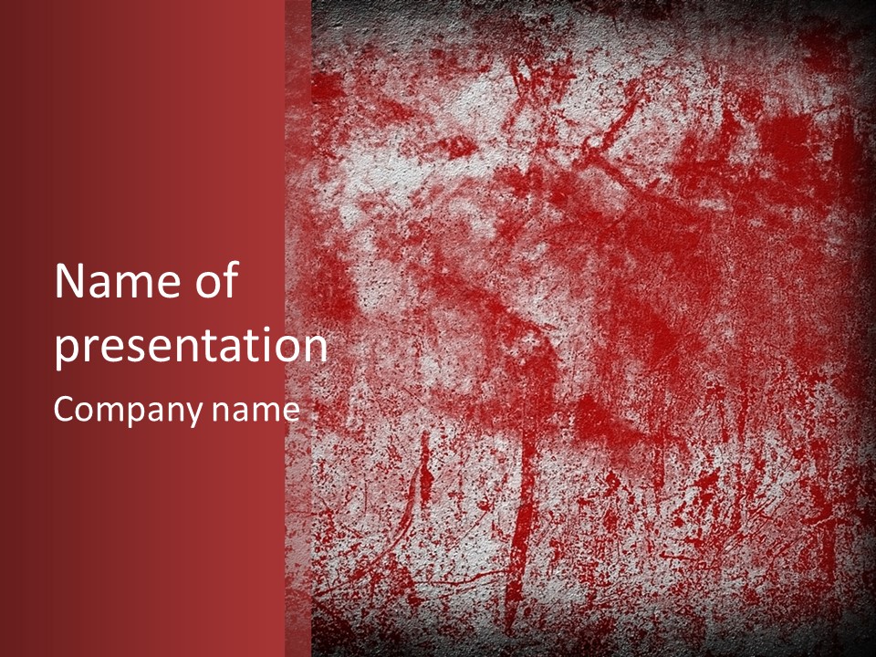 Bloody Walls PowerPoint Template