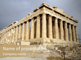 Parthenon Temple PowerPoint Template