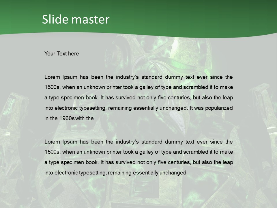 Future Soldier Armor PowerPoint Template