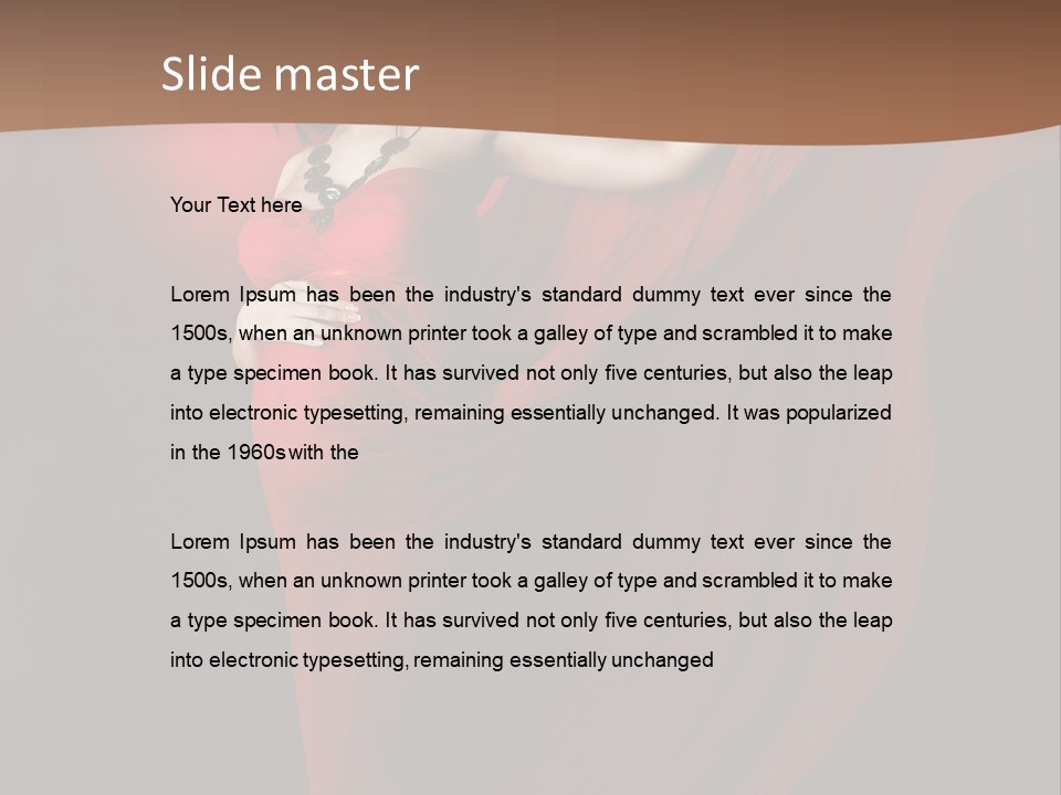 Flying Dress PowerPoint Template