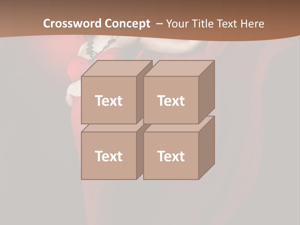 Flying Dress PowerPoint Template