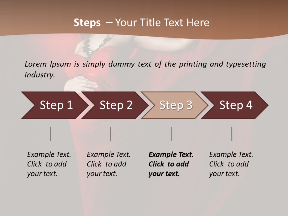 Flying Dress PowerPoint Template