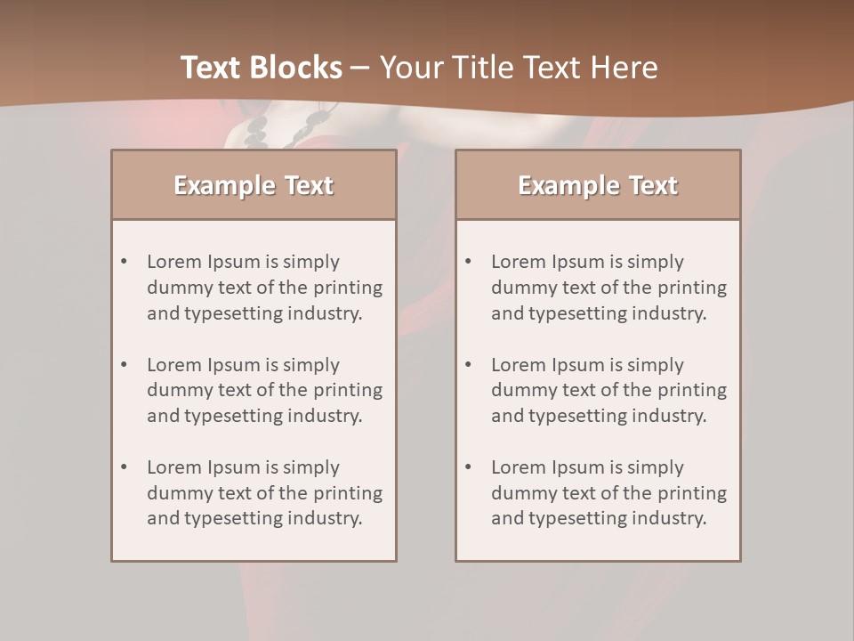 Flying Dress PowerPoint Template