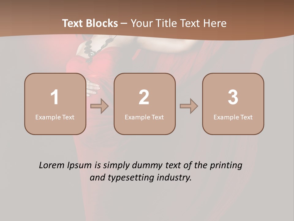 Flying Dress PowerPoint Template
