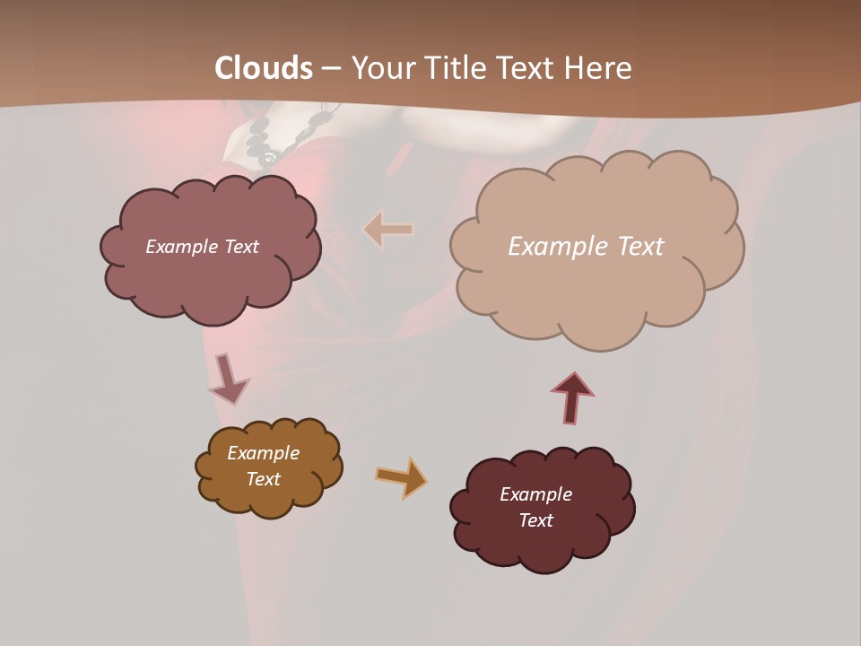 Flying Dress PowerPoint Template