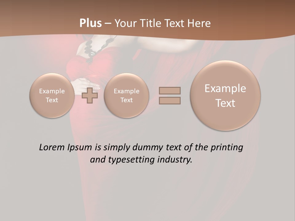 Flying Dress PowerPoint Template