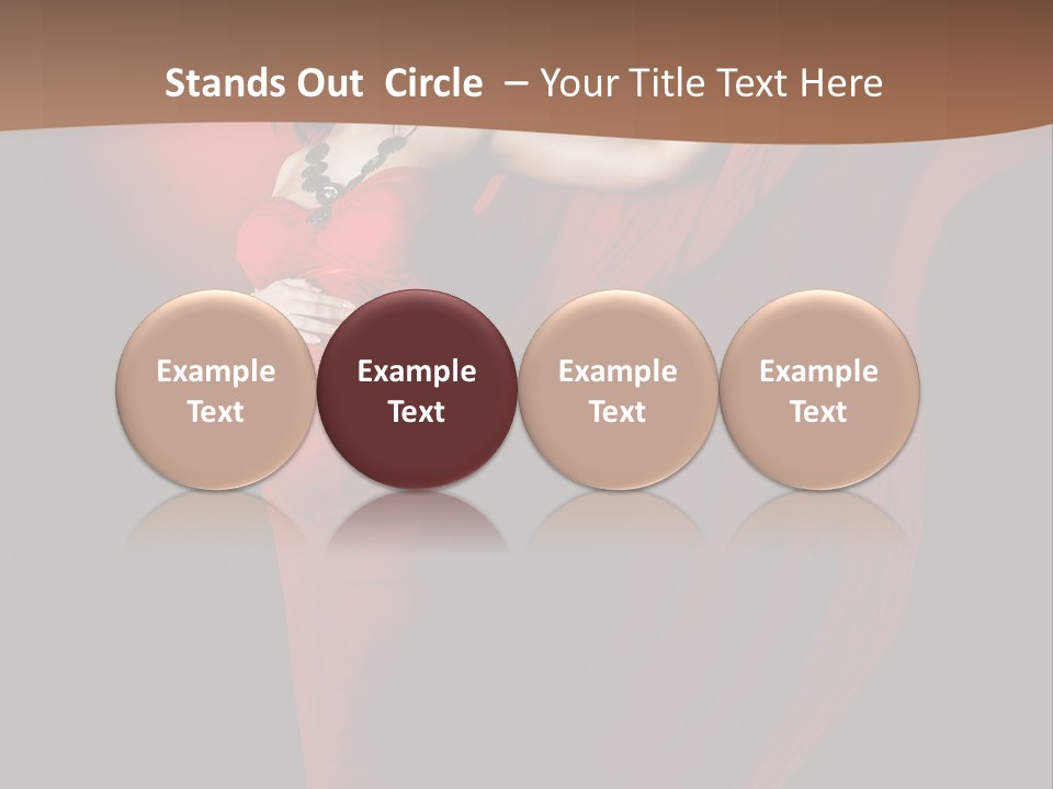 Flying Dress PowerPoint Template