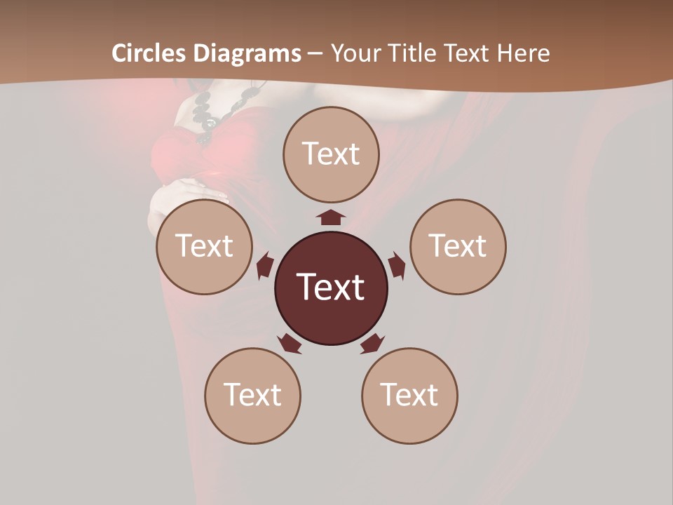 Flying Dress PowerPoint Template