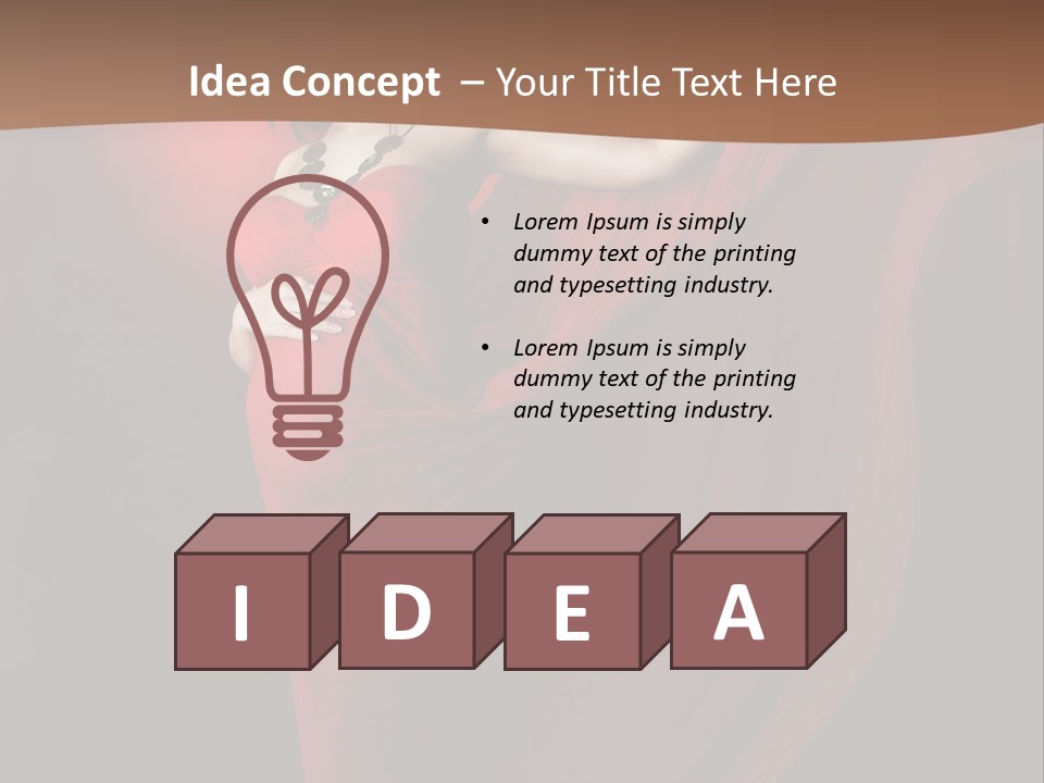 Flying Dress PowerPoint Template