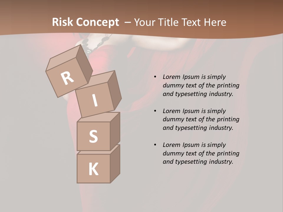 Flying Dress PowerPoint Template