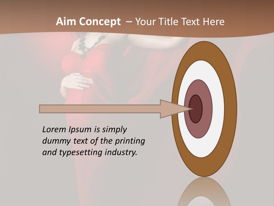 Flying Dress PowerPoint Template