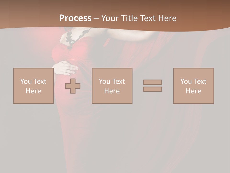 Flying Dress PowerPoint Template