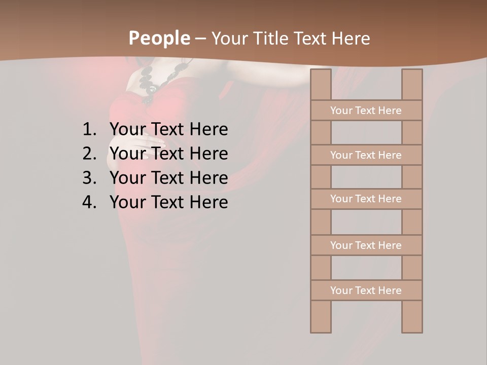 Flying Dress PowerPoint Template