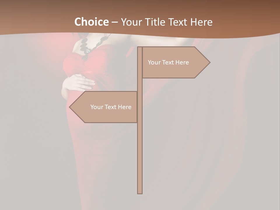 Flying Dress PowerPoint Template