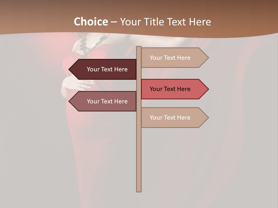 Flying Dress PowerPoint Template