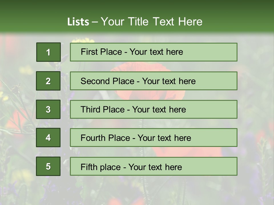 Background Grass Summer PowerPoint Template
