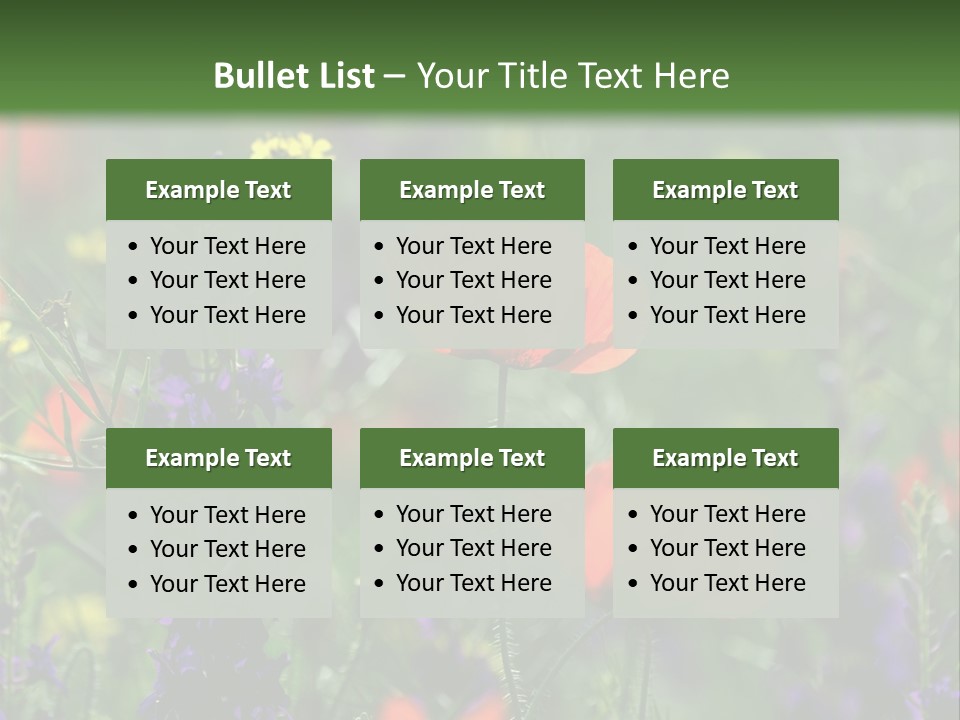 Background Grass Summer PowerPoint Template