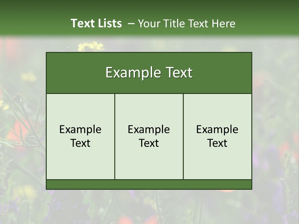 Background Grass Summer PowerPoint Template