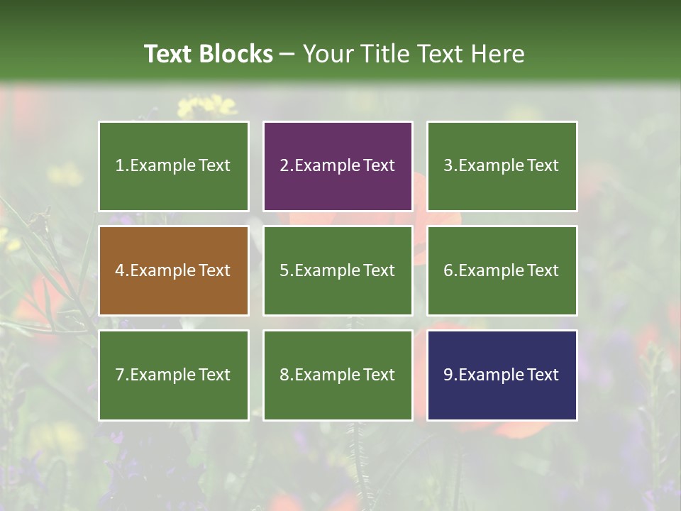 Background Grass Summer PowerPoint Template