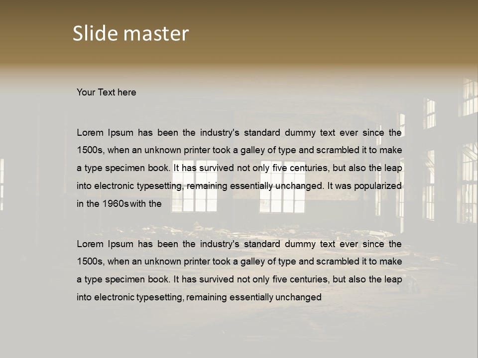 Old Factory PowerPoint Template