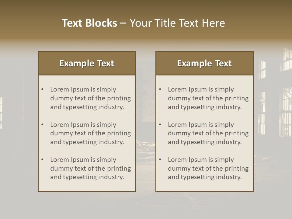Old Factory PowerPoint Template