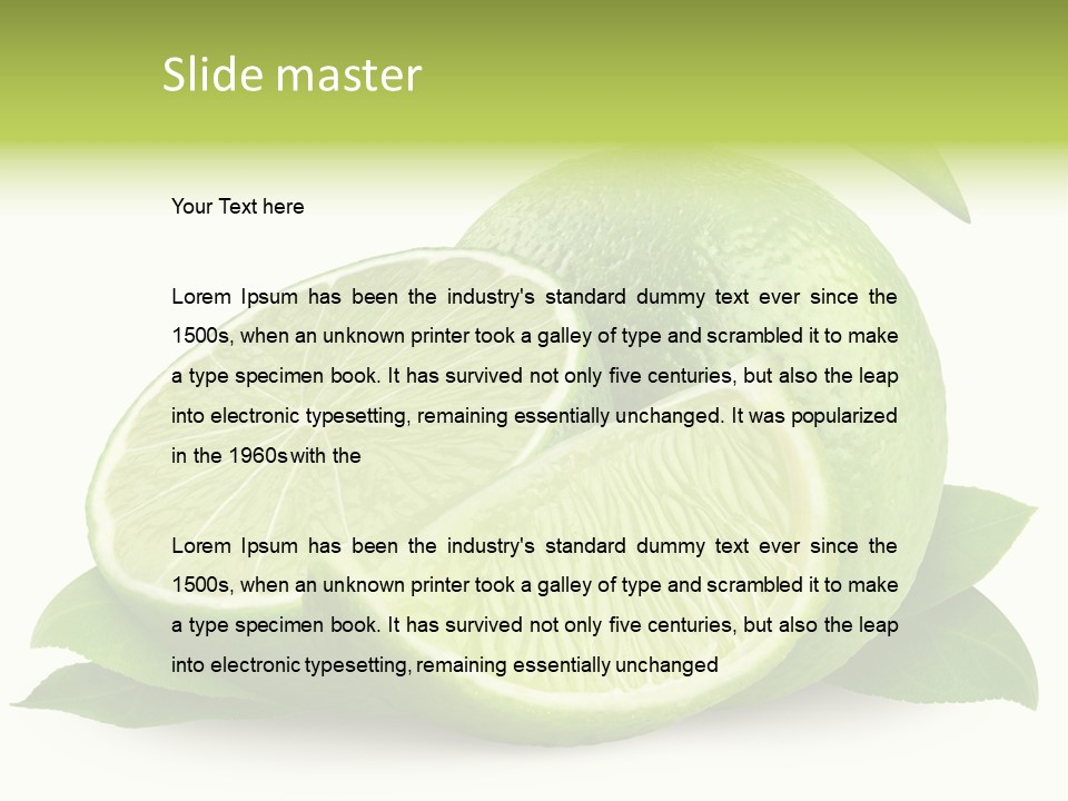 Vivid Healthy Ripe PowerPoint Template