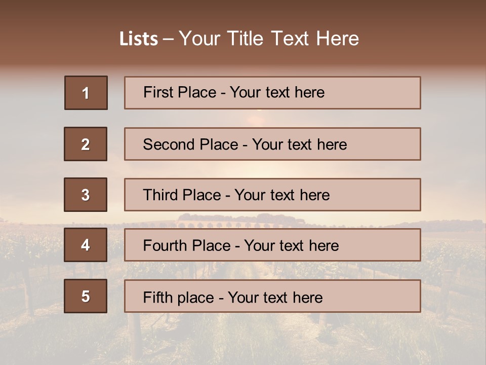 Vineyard PowerPoint Template