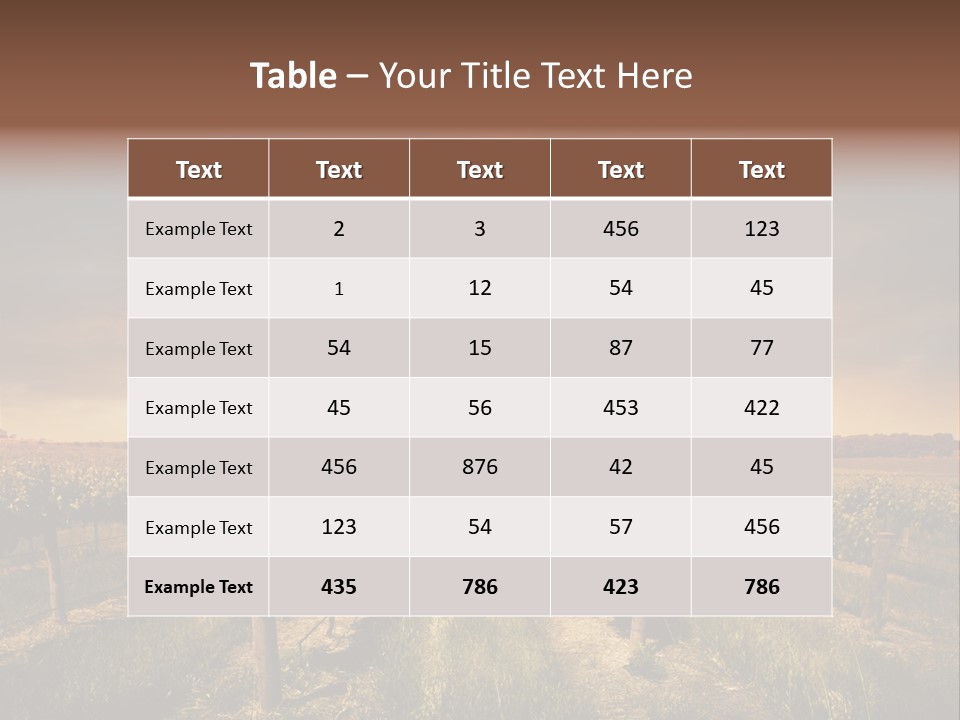 Vineyard PowerPoint Template