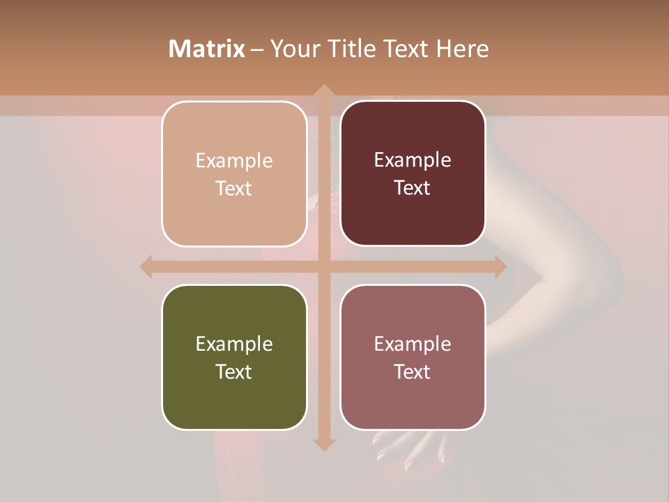 Pregnant Red Dress PowerPoint Template