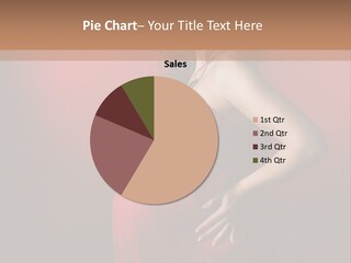 Pregnant Red Dress PowerPoint Template