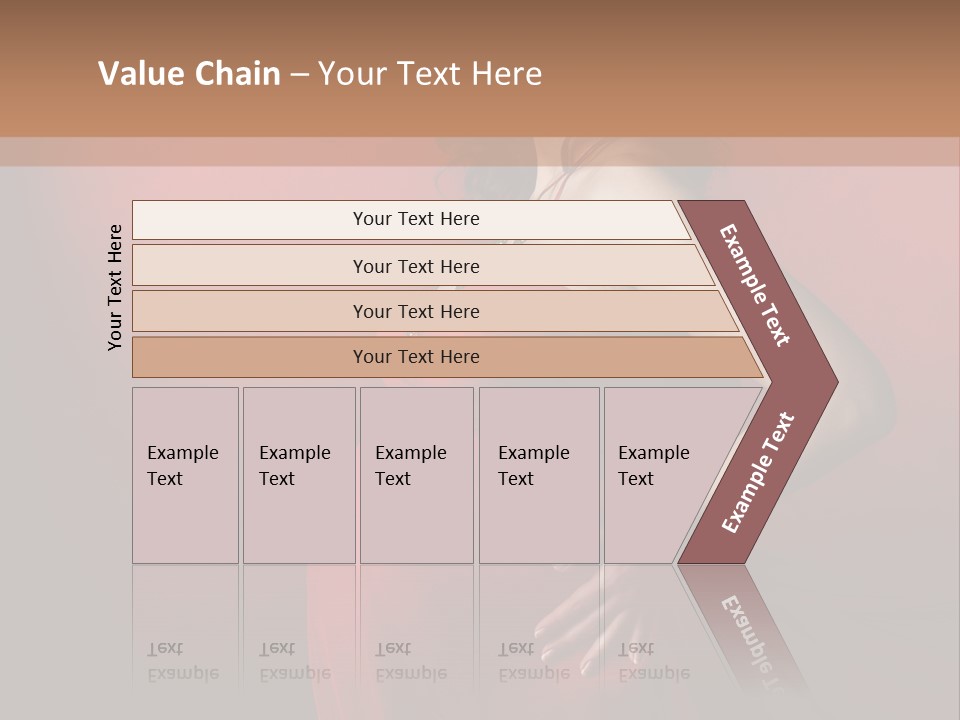 Pregnant Red Dress PowerPoint Template