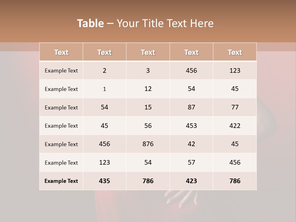 Pregnant Red Dress PowerPoint Template