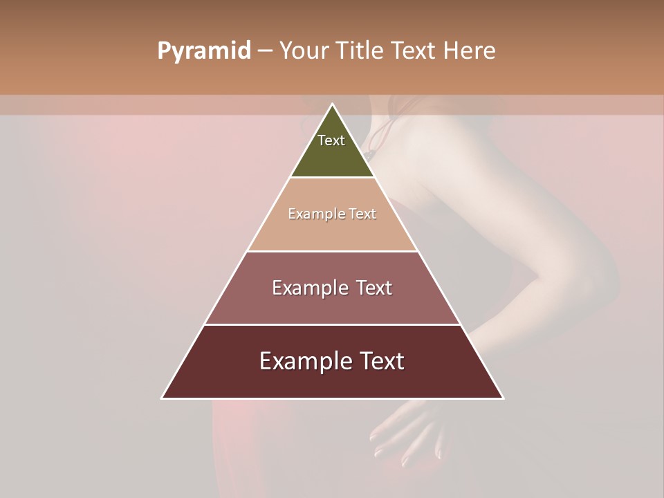 Pregnant Red Dress PowerPoint Template