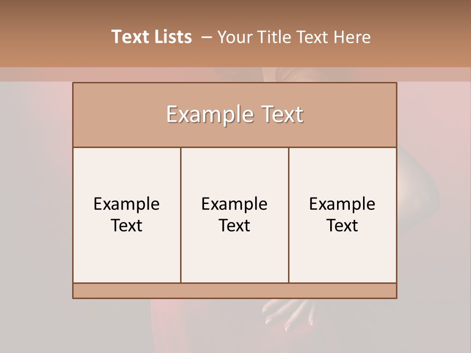 Pregnant Red Dress PowerPoint Template