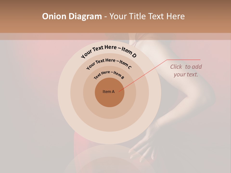 Pregnant Red Dress PowerPoint Template