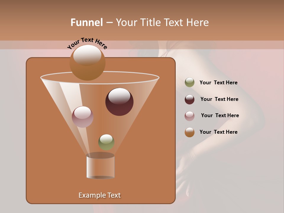 Pregnant Red Dress PowerPoint Template