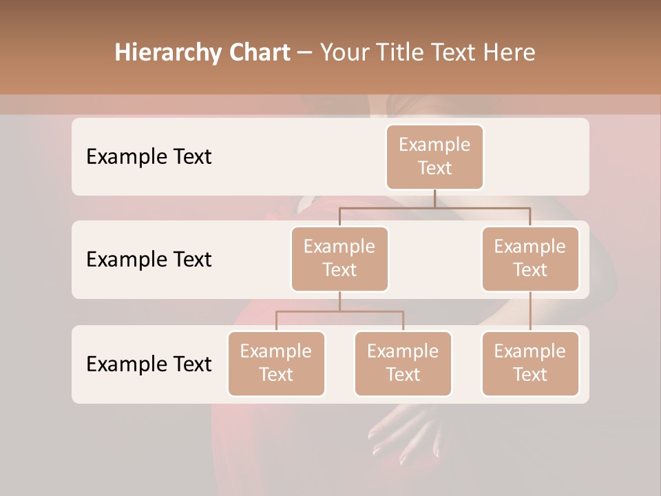 Pregnant Red Dress PowerPoint Template