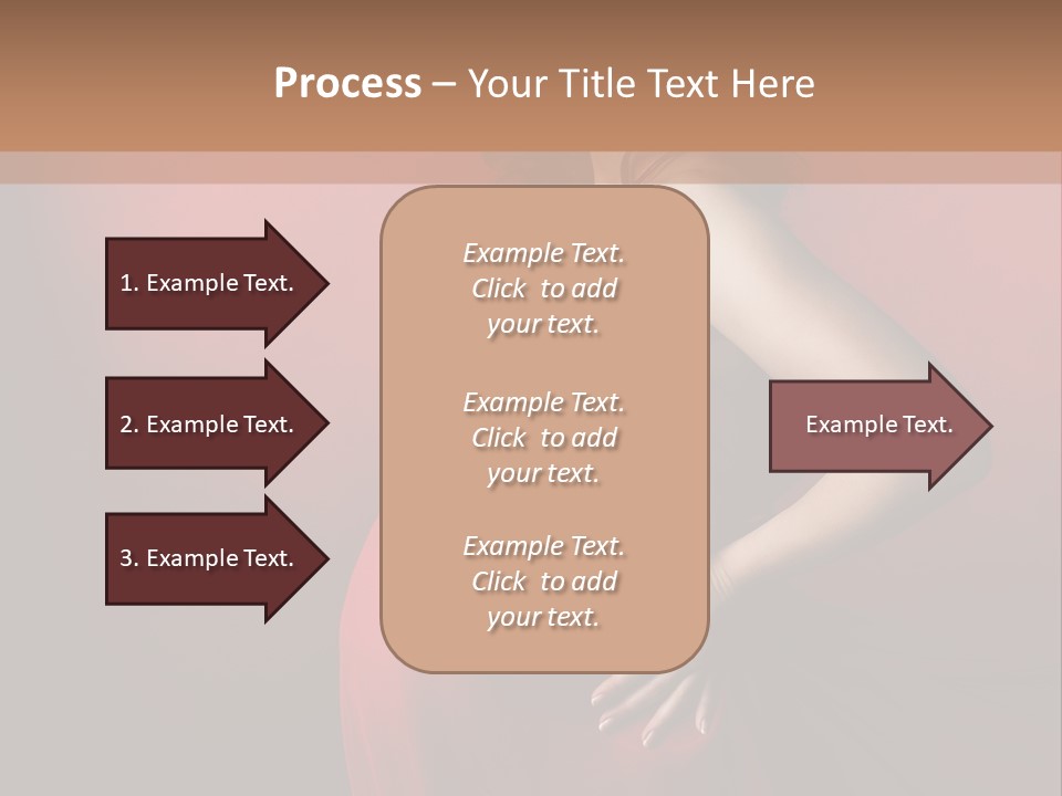 Pregnant Red Dress PowerPoint Template