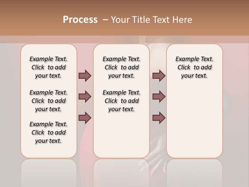 Pregnant Red Dress PowerPoint Template
