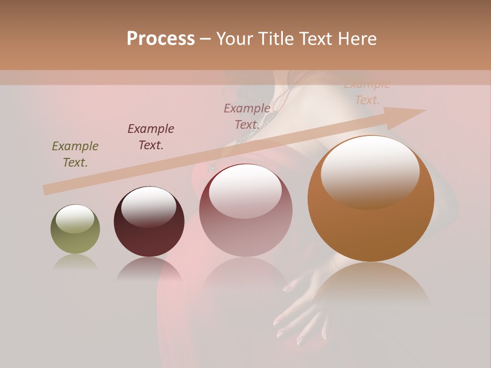 Pregnant Red Dress PowerPoint Template