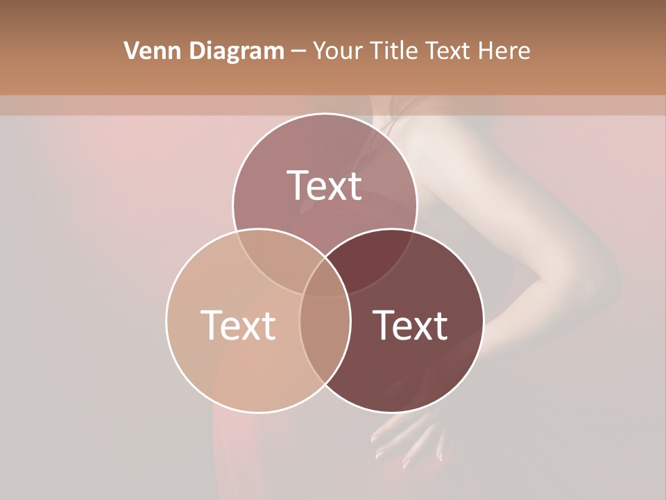 Pregnant Red Dress PowerPoint Template