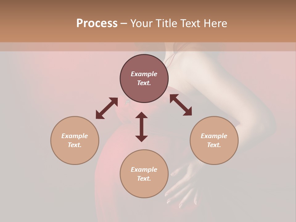 Pregnant Red Dress PowerPoint Template