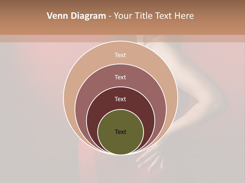 Pregnant Red Dress PowerPoint Template