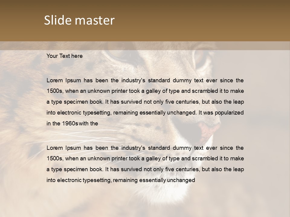 Onca Became Predator PowerPoint Template