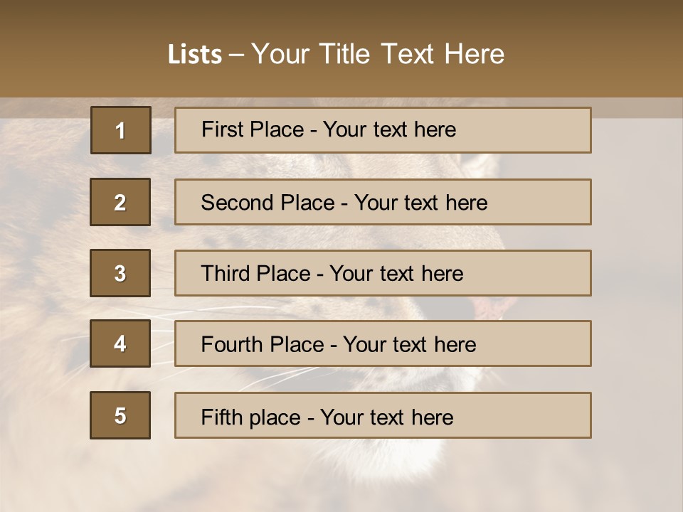 Onca Became Predator PowerPoint Template