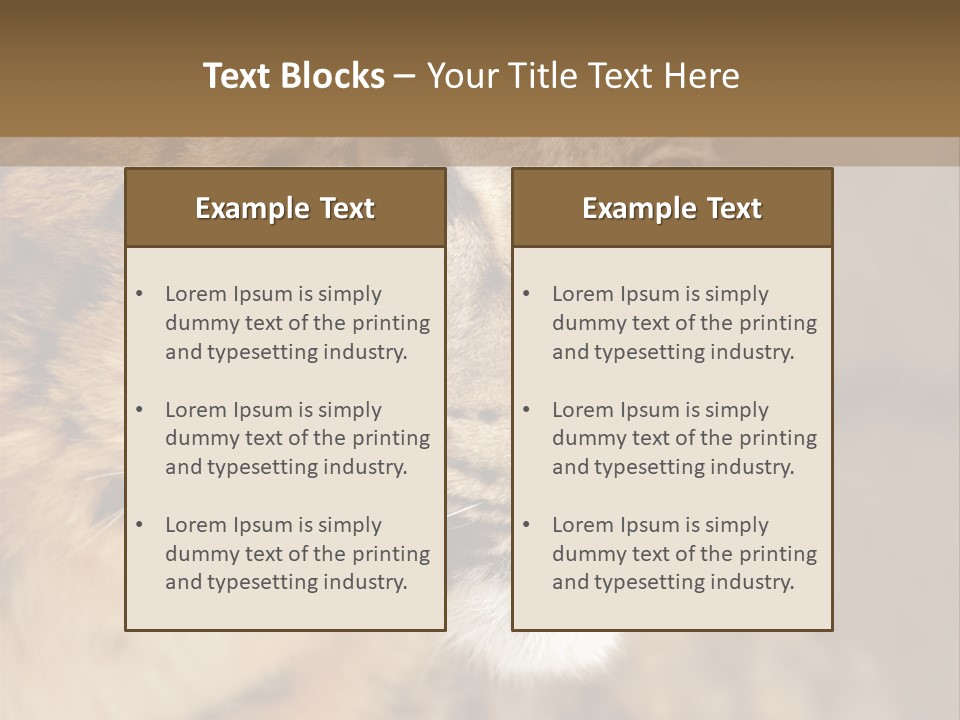 Onca Became Predator PowerPoint Template