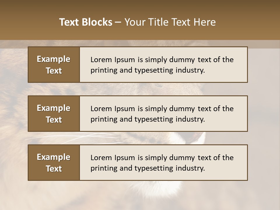 Onca Became Predator PowerPoint Template